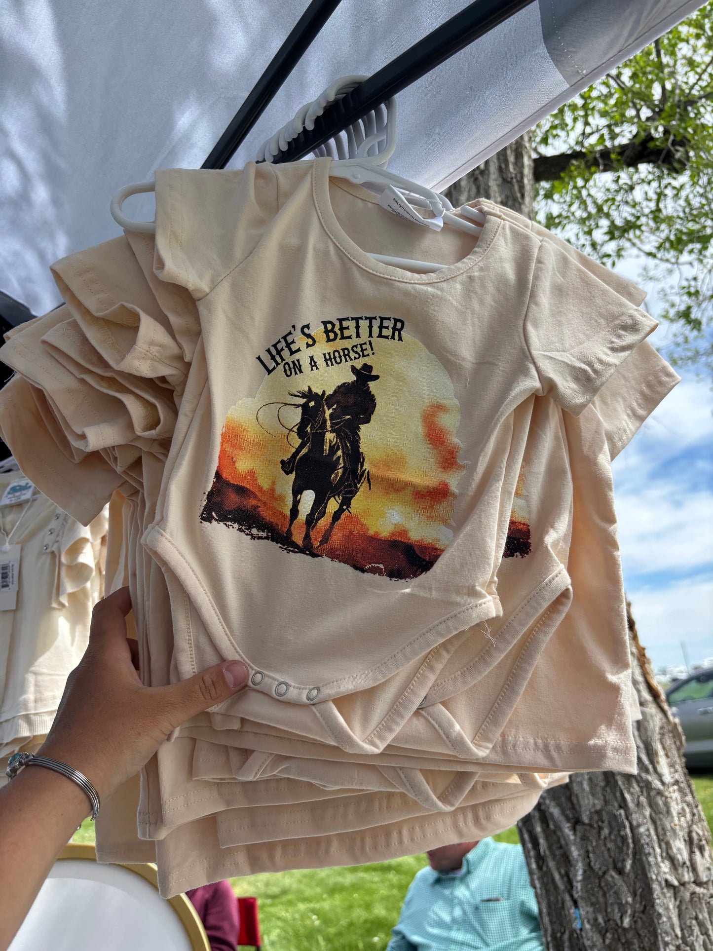 Shea Baby Life’s Better On A Horse Tee/ Onesie