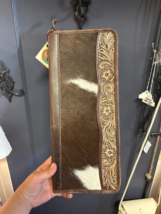 Large Cowhide Jewelry Case