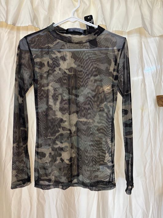 Camo Mesh Long Sleeve